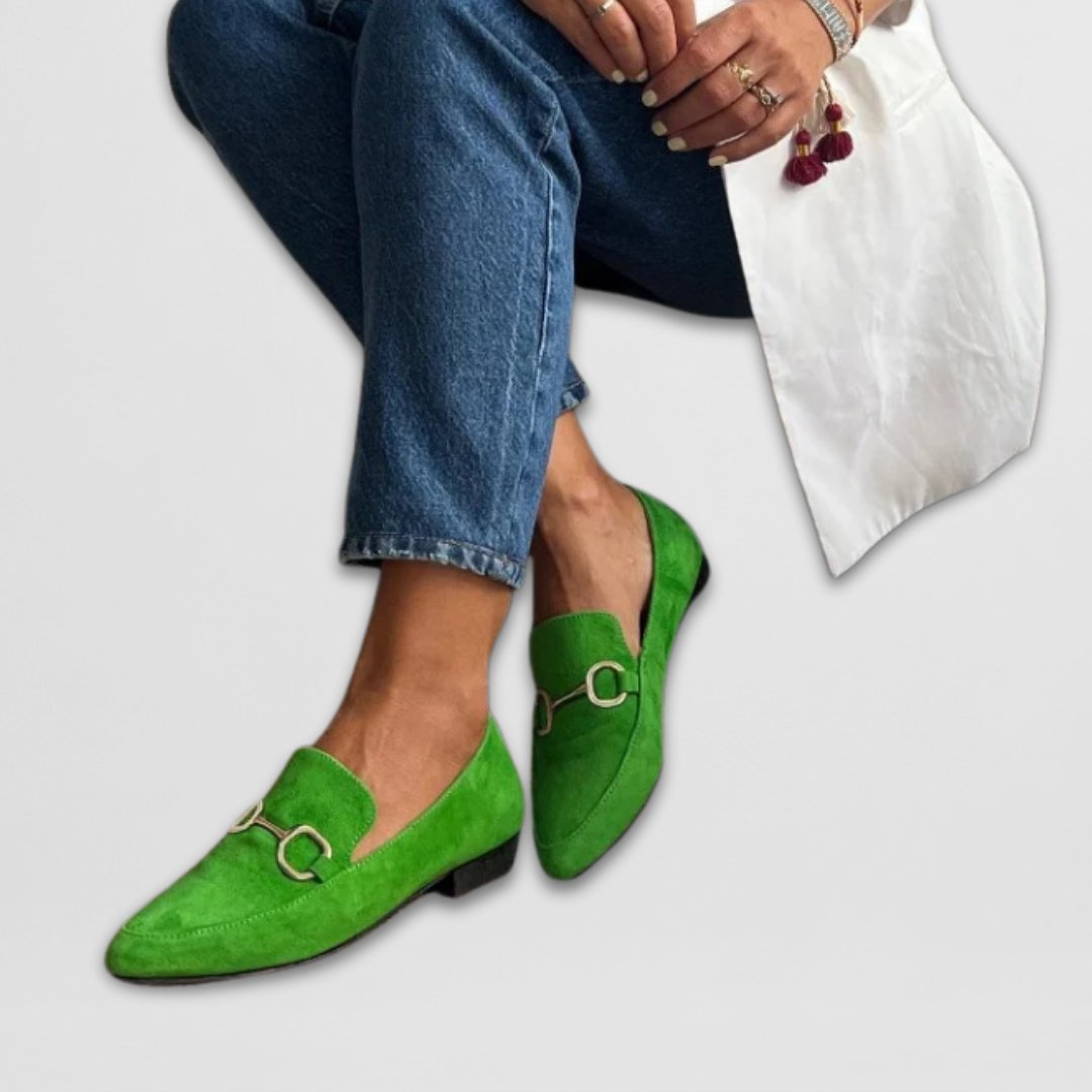Women's Suede Pointed-Toe Loafers