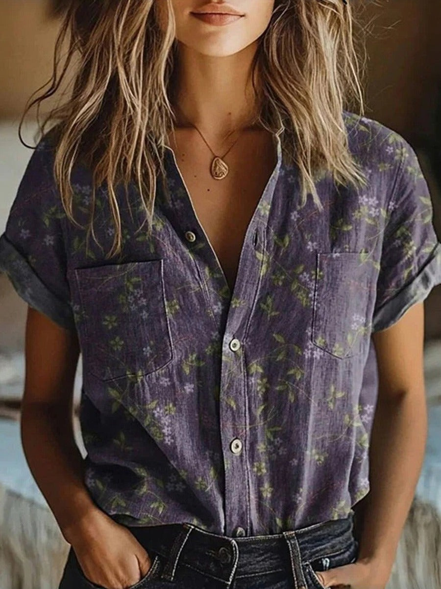 Aurora Women's Cotton Printed Shirt 1