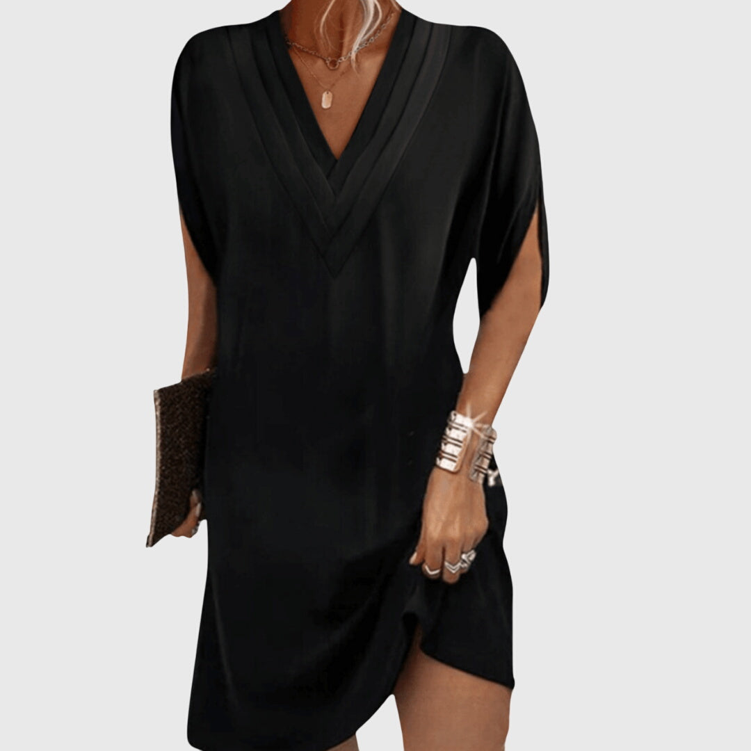 Ava Women's V Neck Wrap Mini Dress 1
