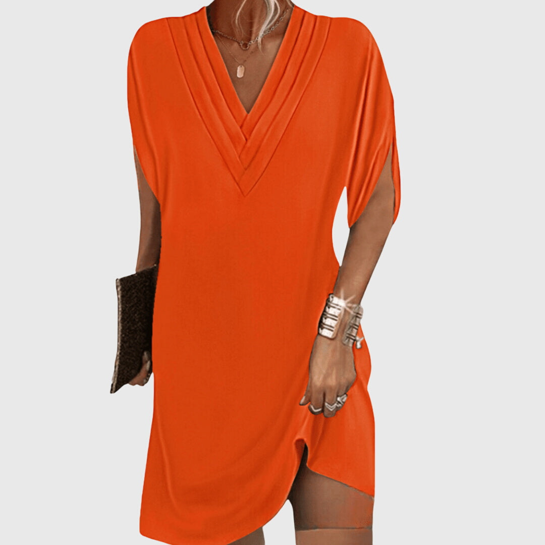 Ava Women's V Neck Wrap Mini Dress 5