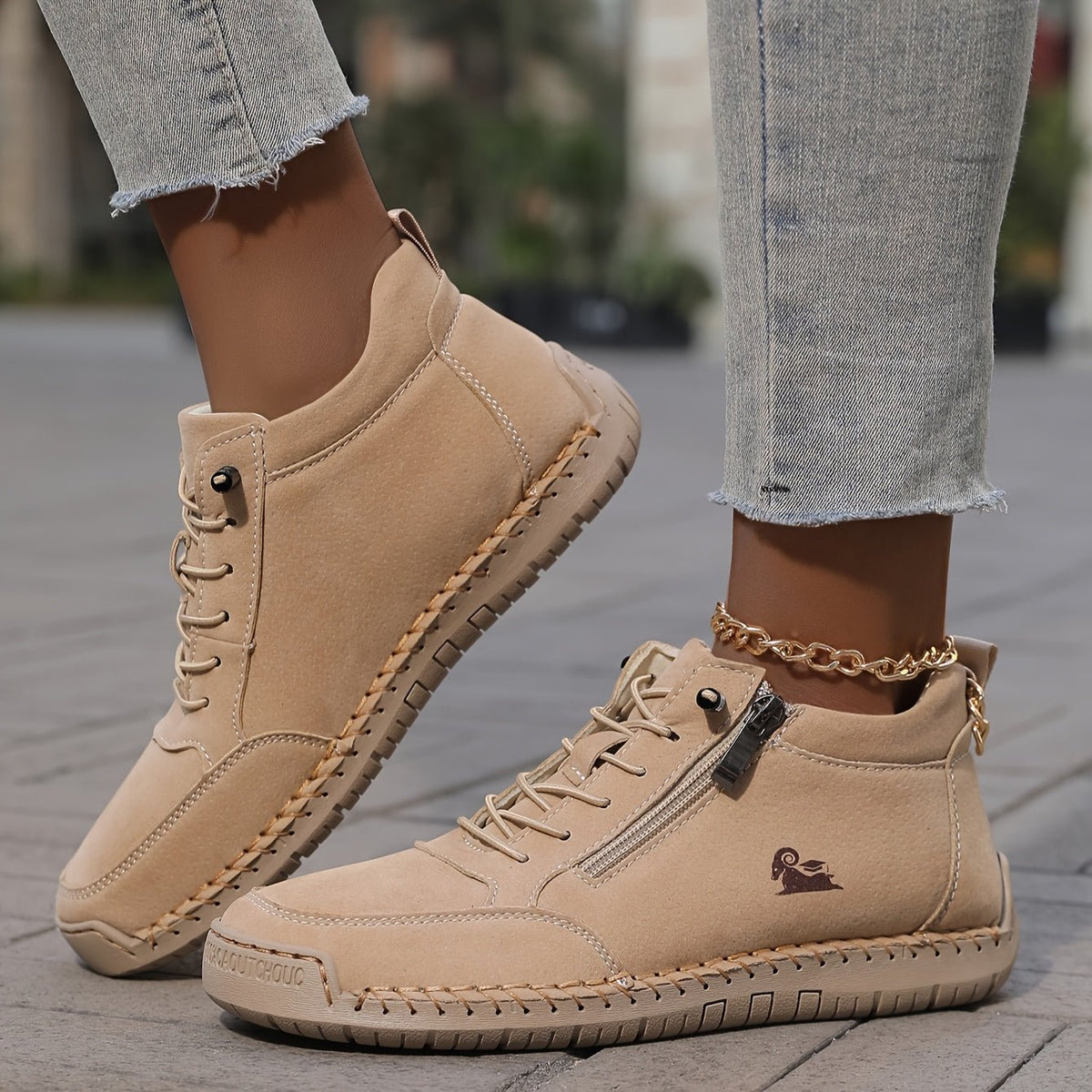 Women's Faux Leather Sneakers