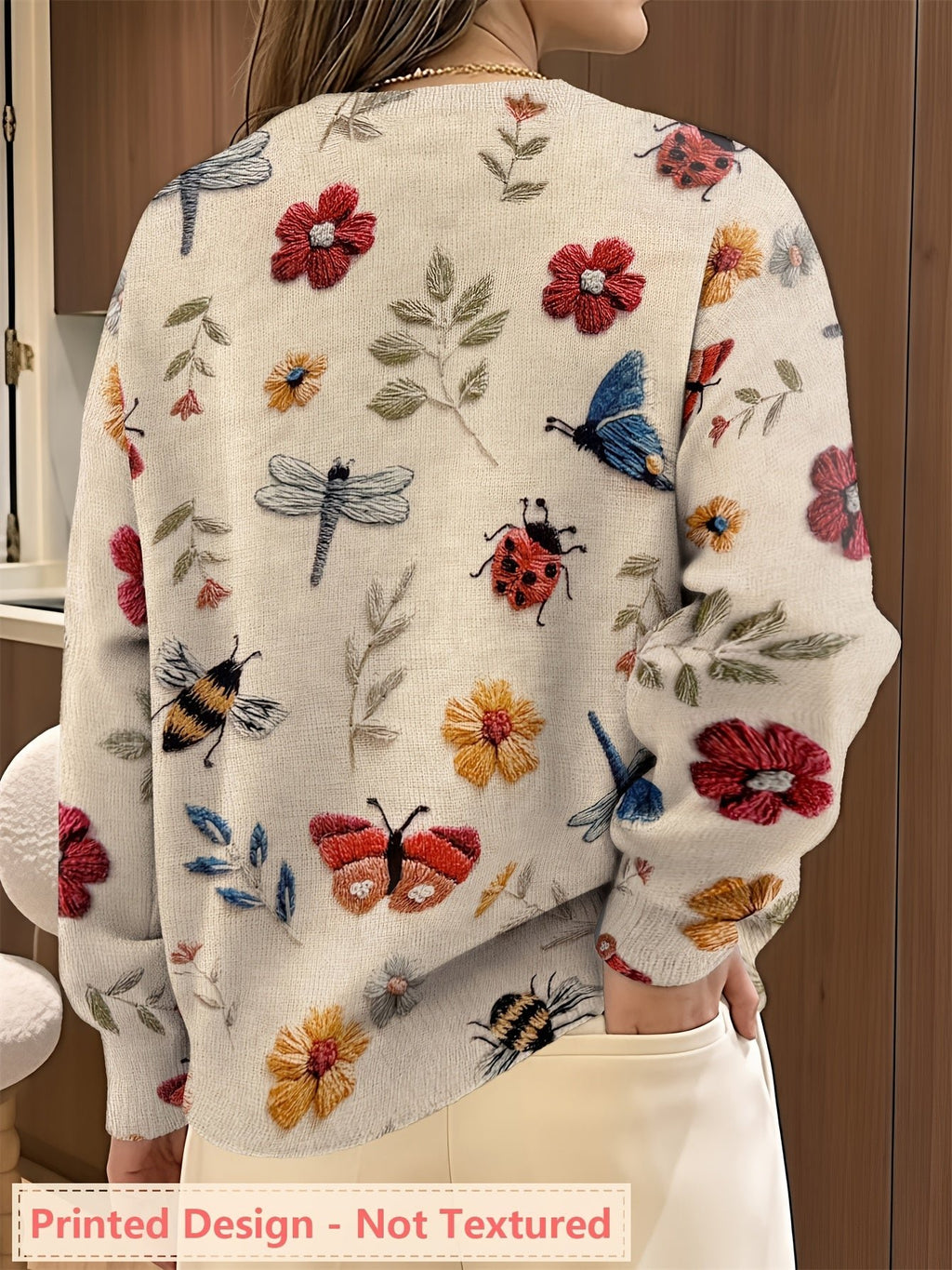 Women's Floral Pullover Sweater