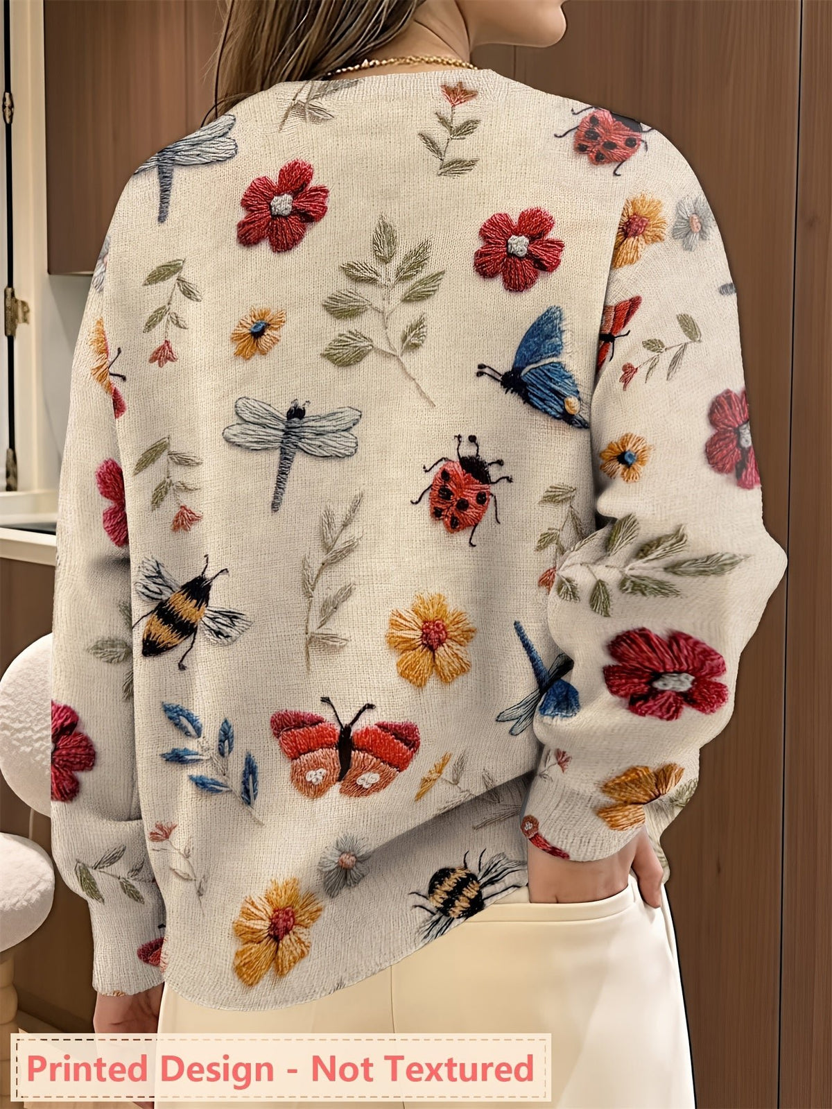 Women's Floral Pullover Sweater