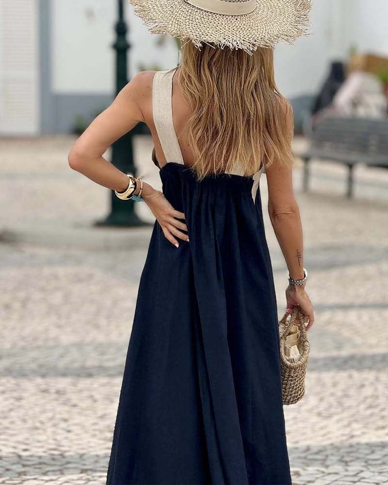 Vacation Halter Maxi Dress