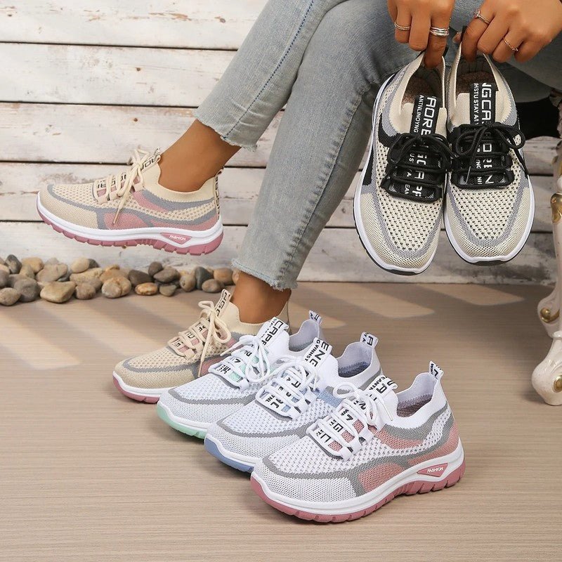 Women's Knit Platform Sneakers