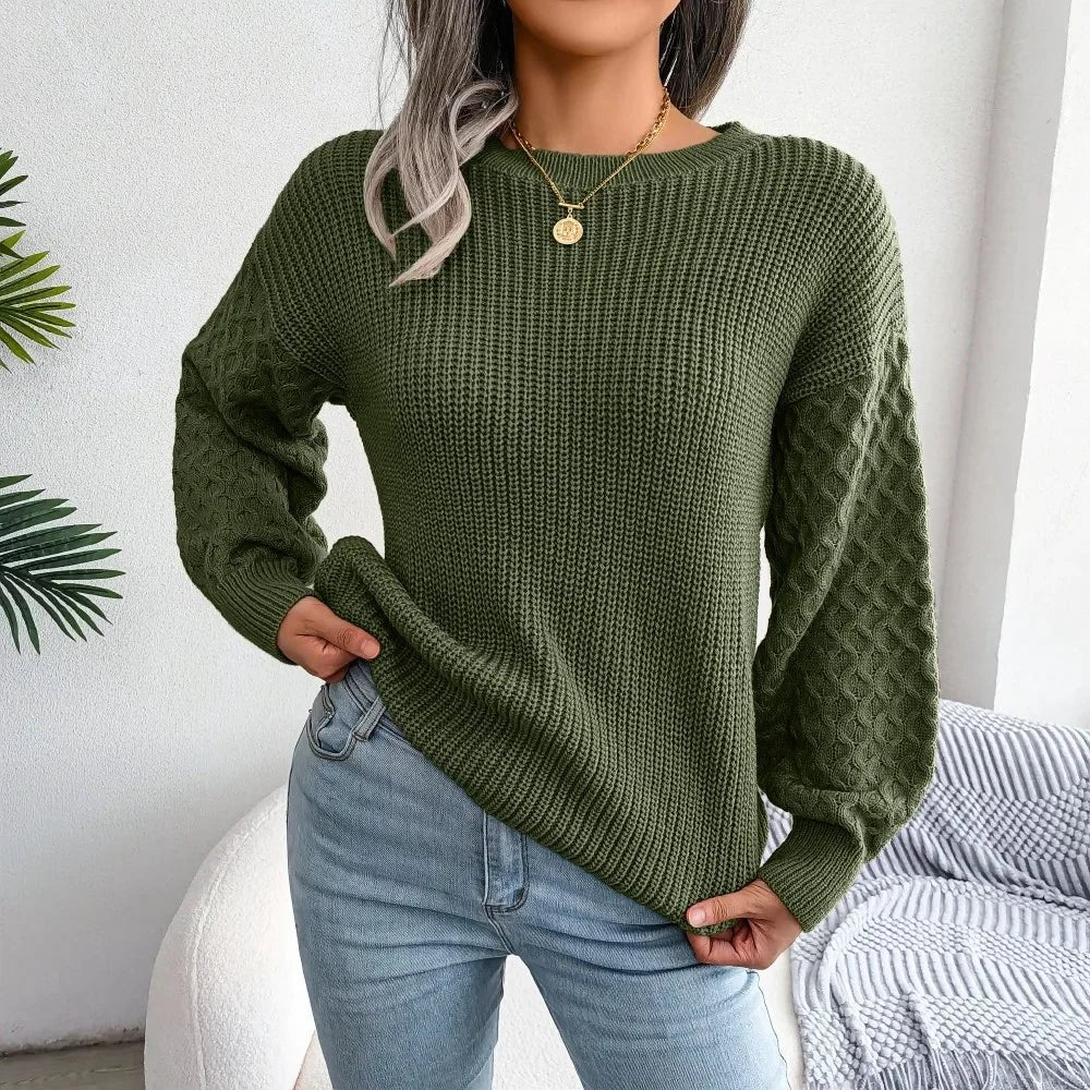 Women's Knit Sweater - Green