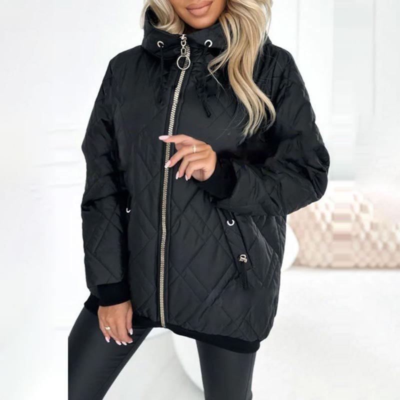 Women's Oversized Puffer Jacket - Black