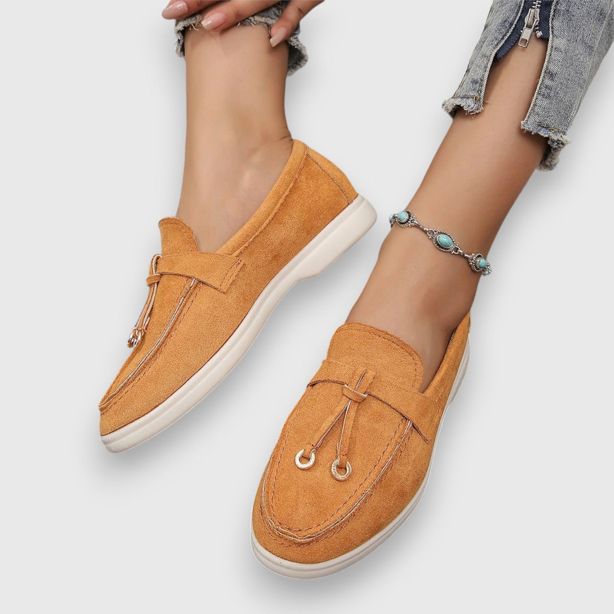 Women's Suede Slip-On Loafers