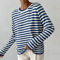 Beatrice Women's Striped Cotton Pullover Sweater 1