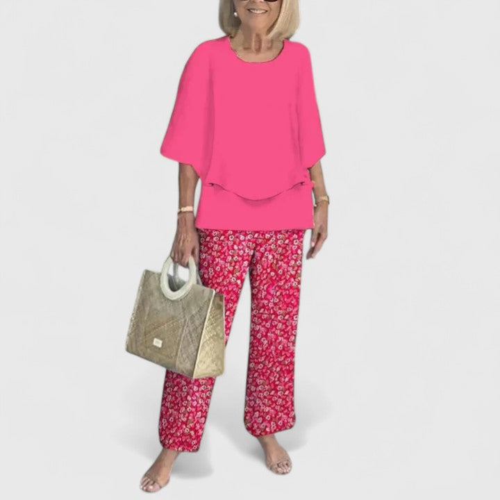 Bethany Women's Floral Wide Leg Trousers 7
