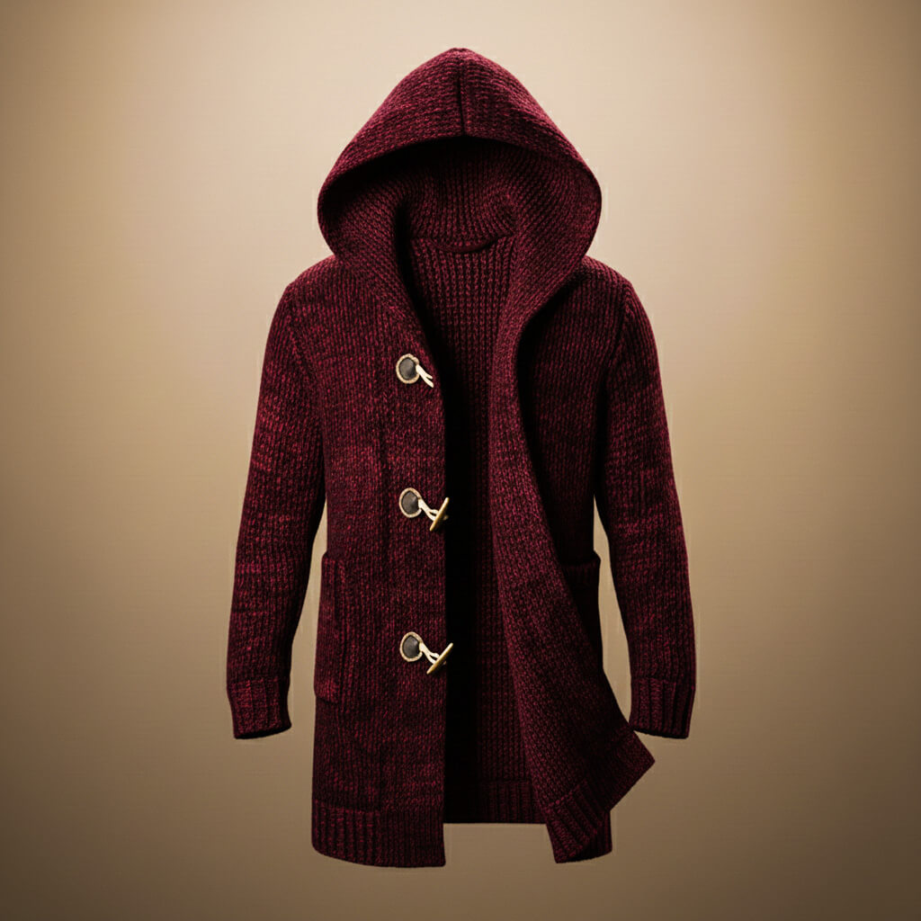 Brett Men's Wool Hooded Cardigan 2