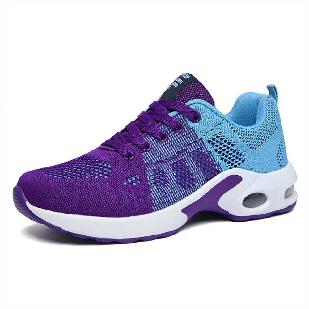 Women's Knit Running Sneakers - Blue Violet