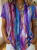 Women's Striped Blouse - Multicolour 1