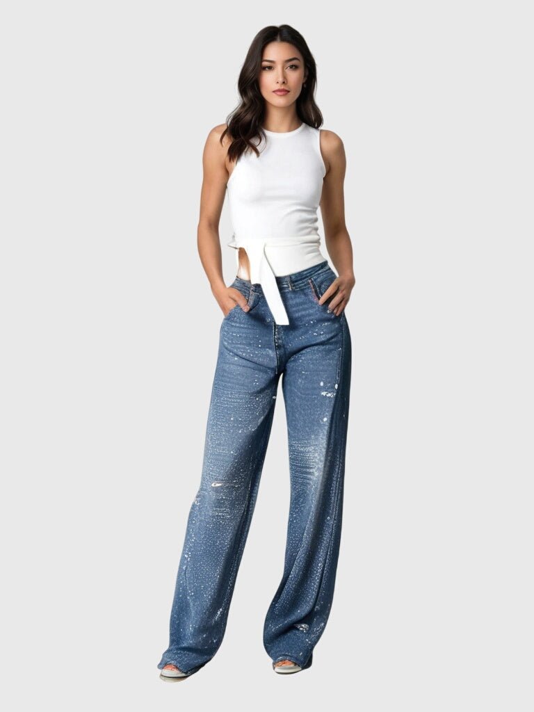 Women's Wide-Leg Cargo Jeans