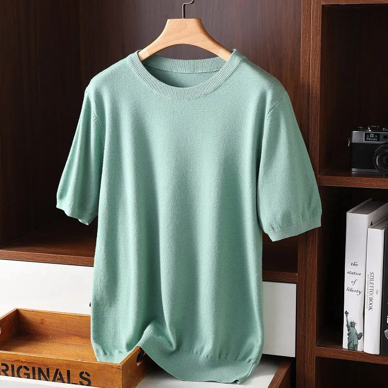 Cameron Men's Cotton Short Sleeve Sweater 5