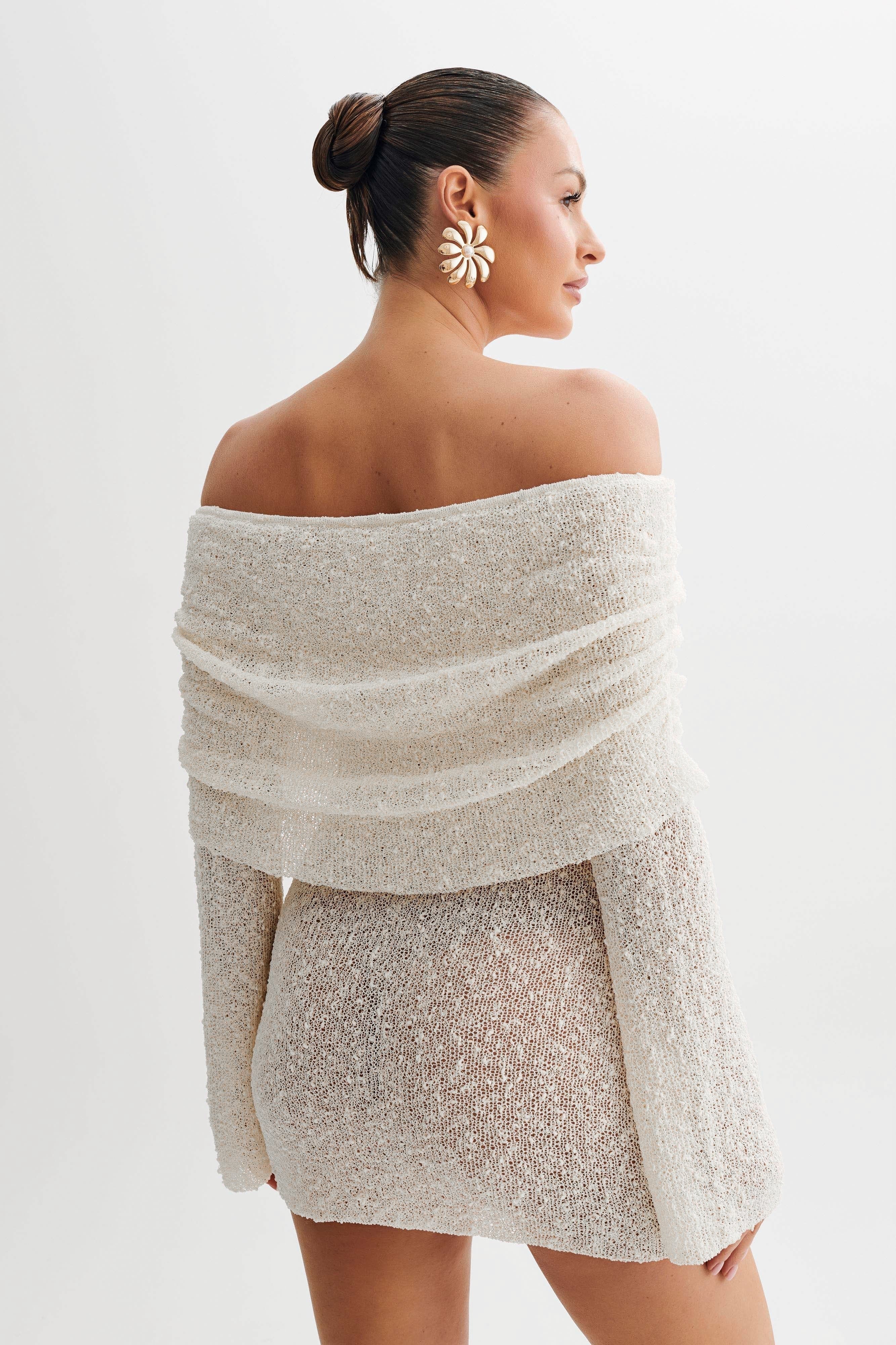 Off Shoulder Sweater Dress