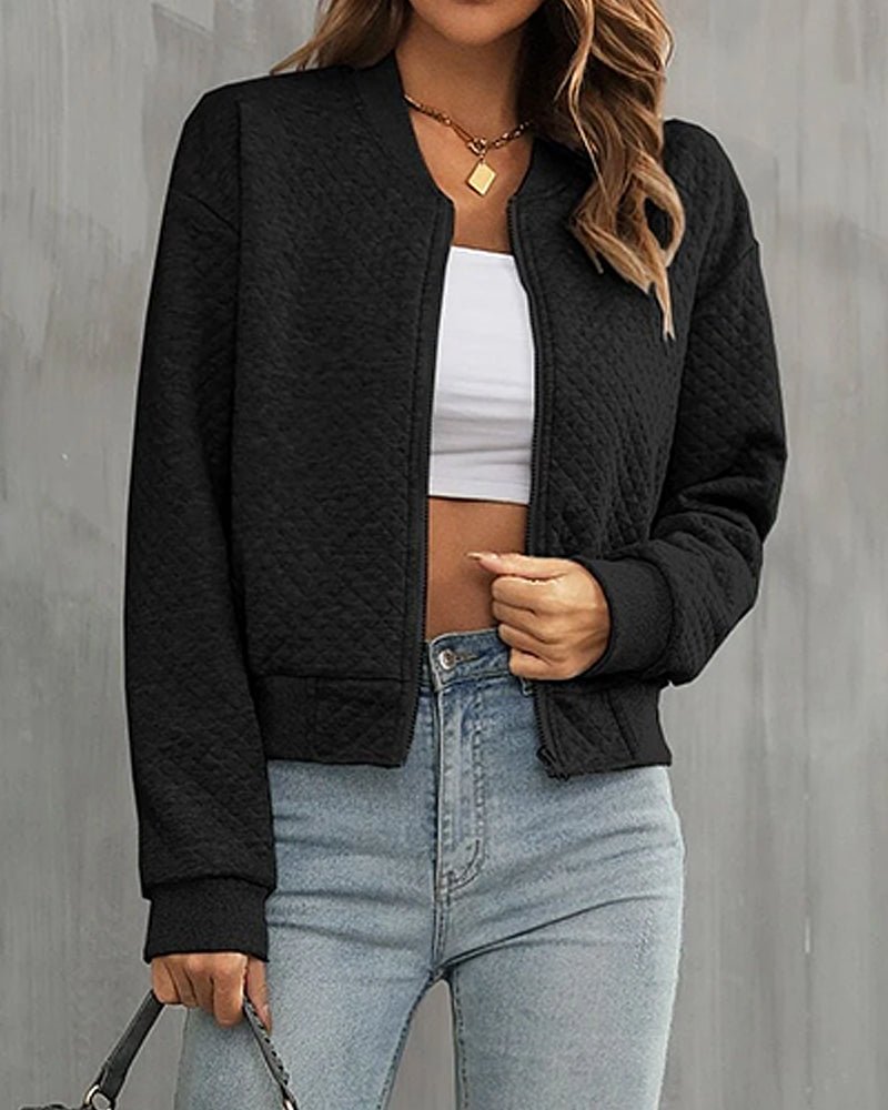 Women's Cropped Bomber Jacket