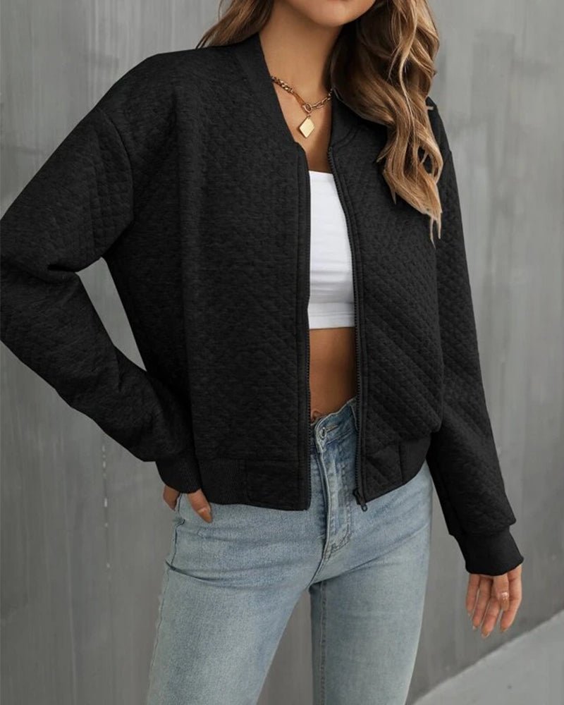 Women's Cropped Bomber Jacket