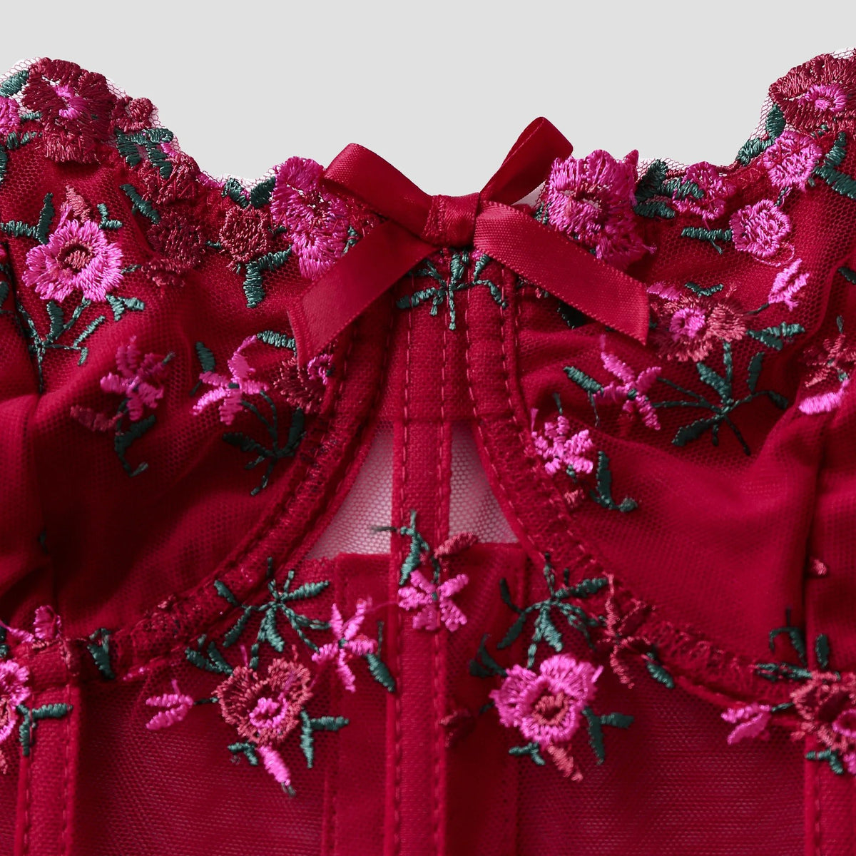 Women's Floral Corset Top