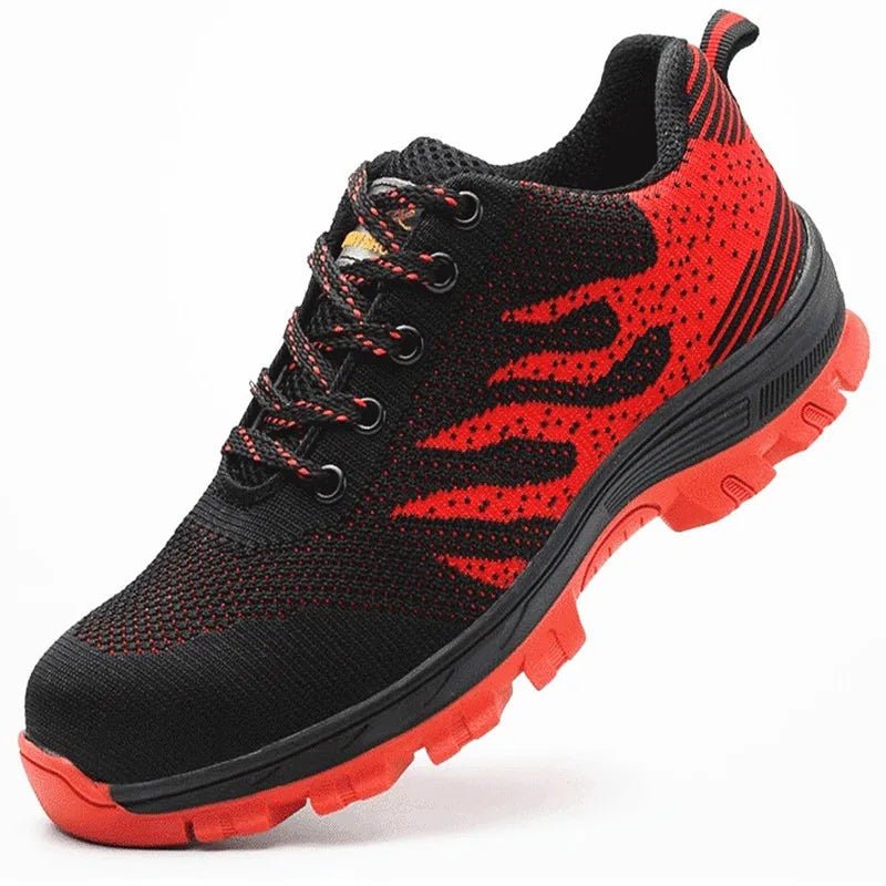 Women's Knit Trail Sneakers - Red