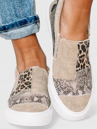 Women's Leopard Slip-On Sneakers