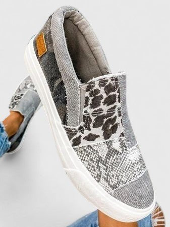 Women's Leopard Slip-On Sneakers