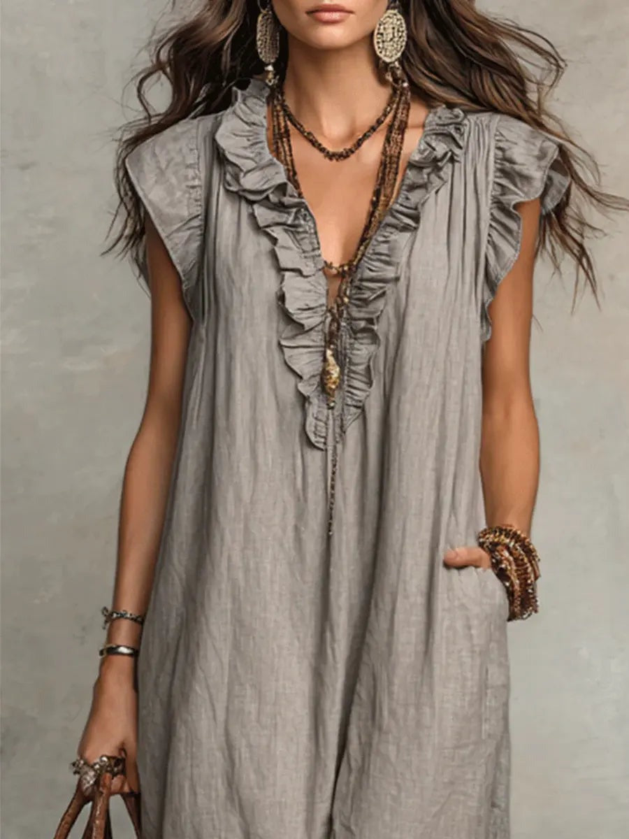 Boho Sleeveless Maxi Dress