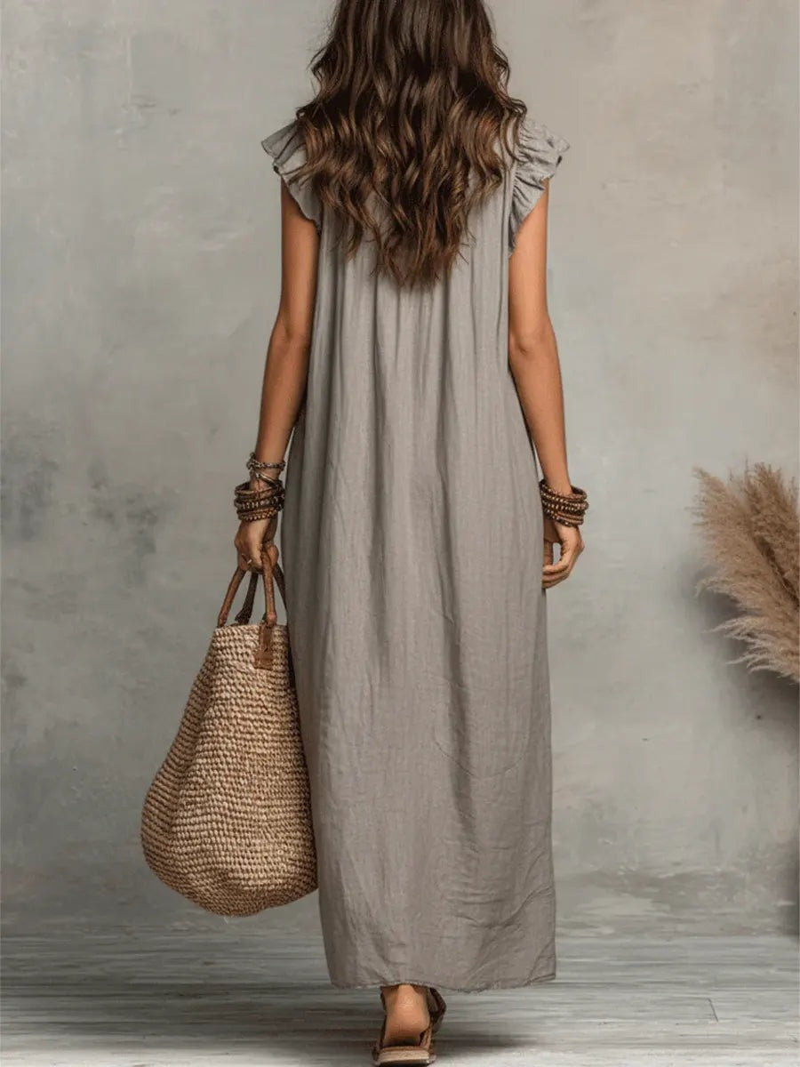 Boho Sleeveless Maxi Dress