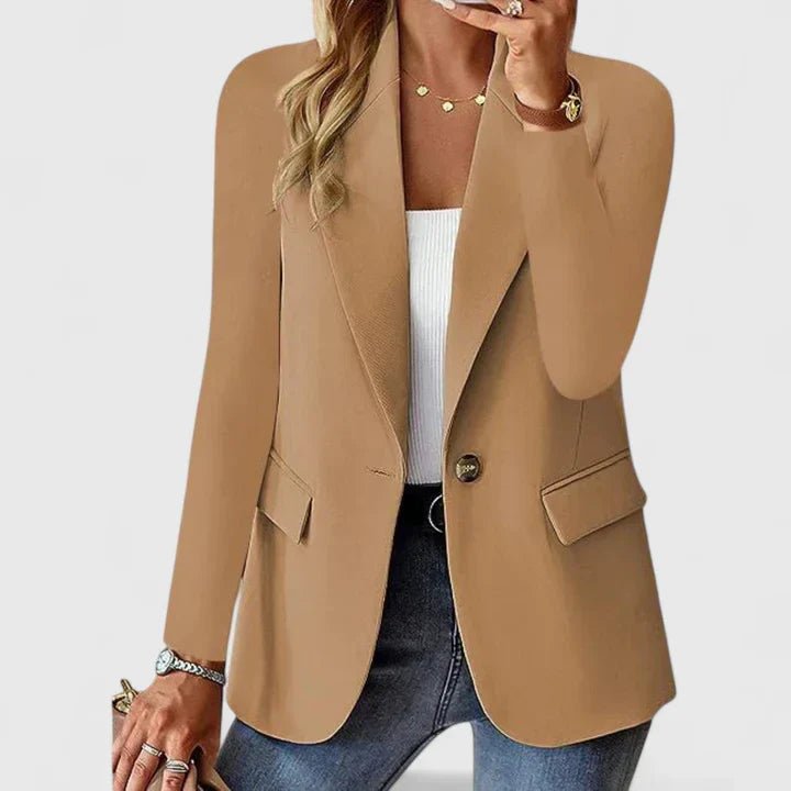 Women's Oversized Blazer - Brown