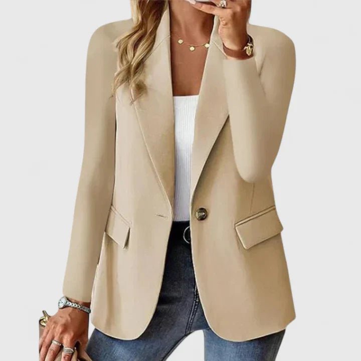 Women's Oversized Blazer - Beige