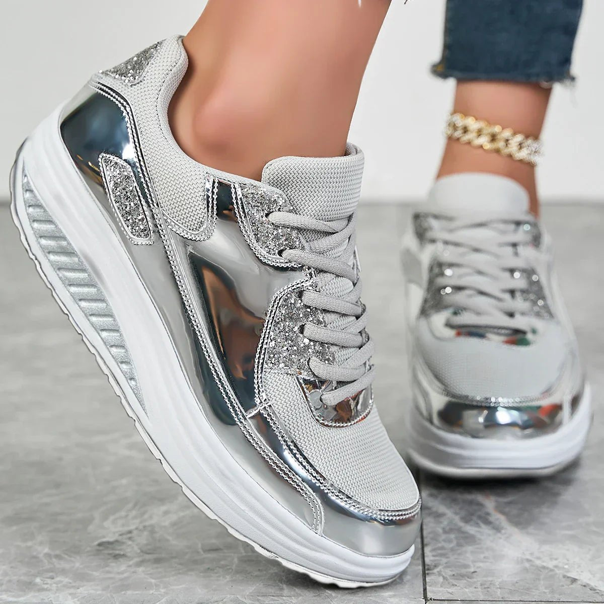 Women's Platform Wedge Sneakers