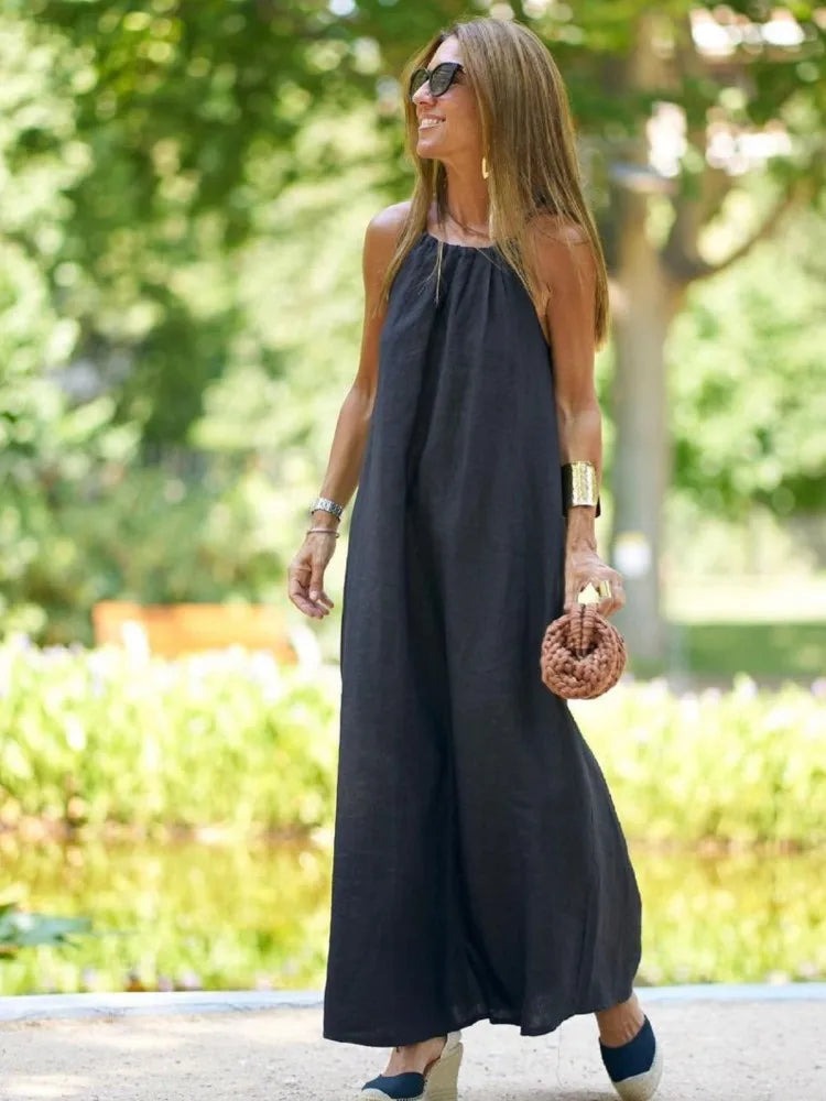 Summer Halter Maxi Dress