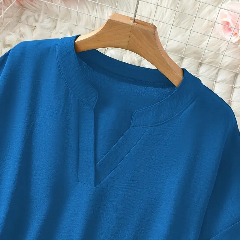 Women's V-Neck Tunic Blouse
