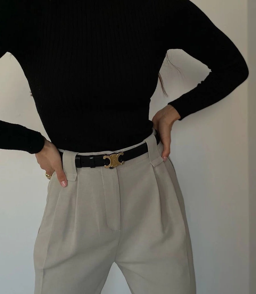 Caroline Women's Leather Belt 6