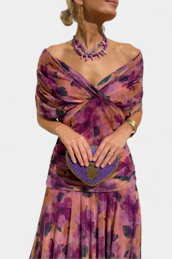 Caroline Women's Off Shoulder Midi Dress 13