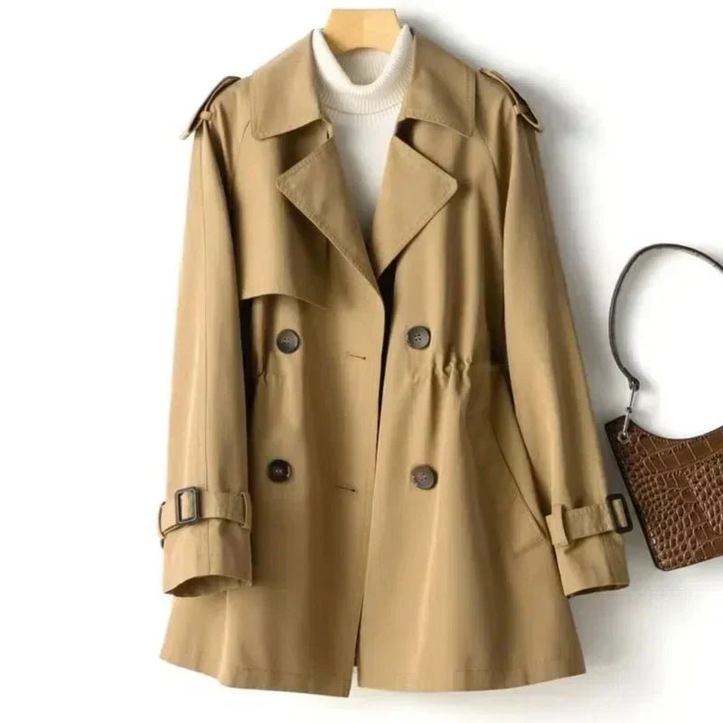 Women's Work Trench Coat - Brown
