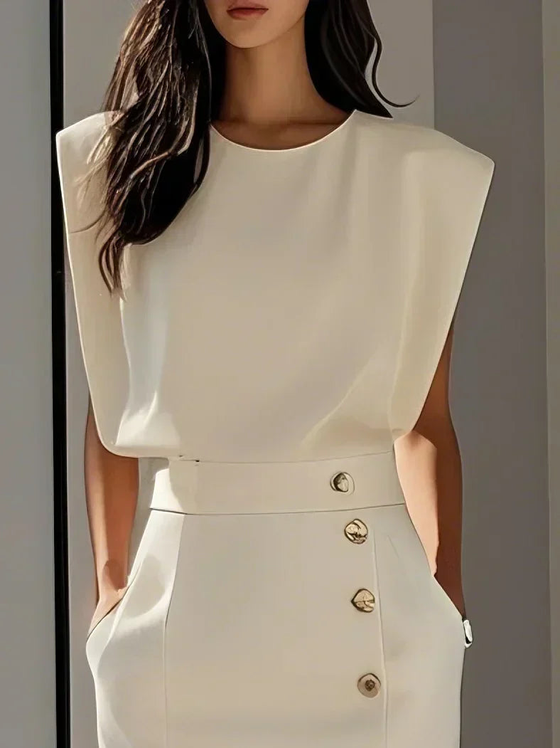 Cassandra Women's High Waist Midi Dress 10