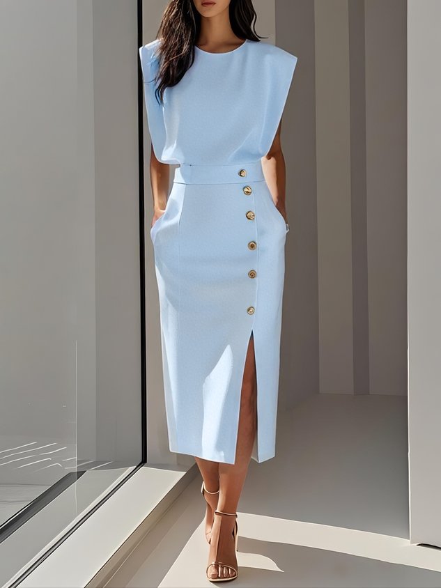 Cassandra Women's High Waist Midi Dress 3