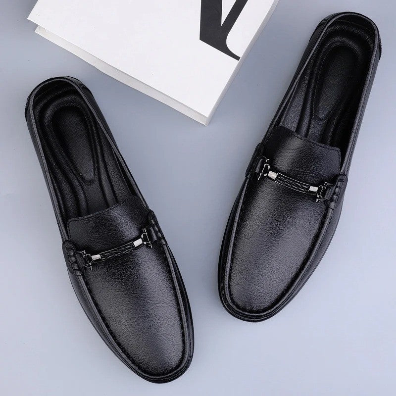 Edmund Men's Leather Slip On Loafers 14