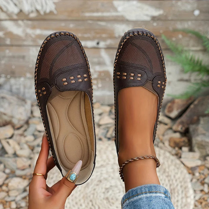 Charlotte Women's Perforated Leather Loafers 3