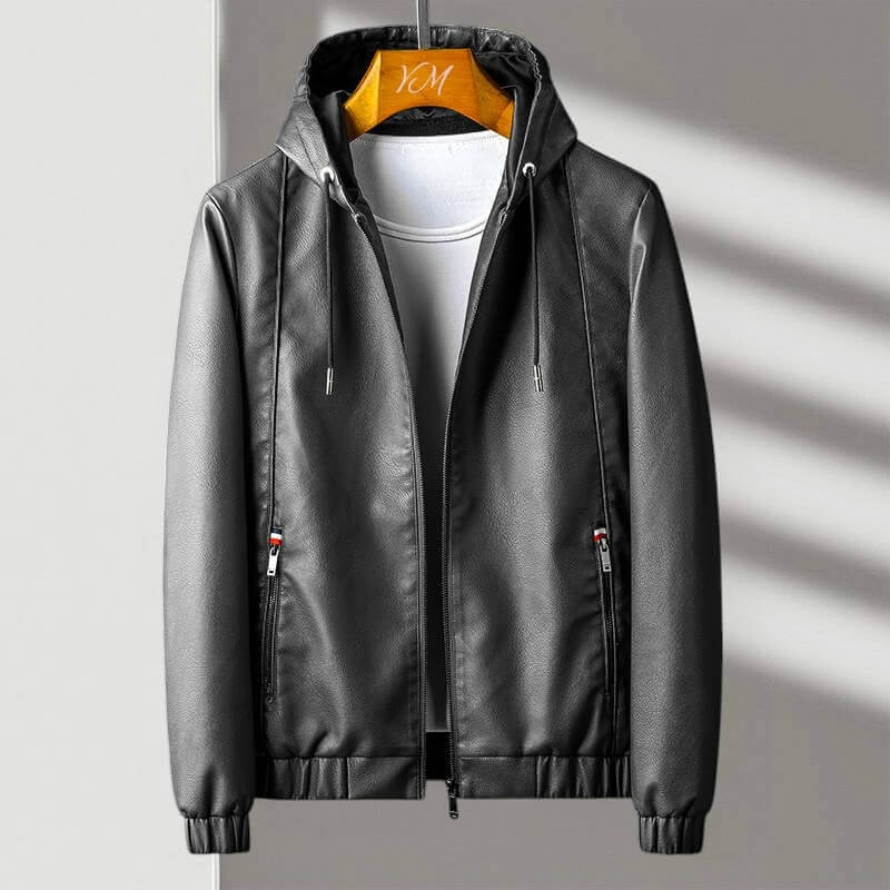 Chester Men's Zip Up Hooded Bomber Jacket 2