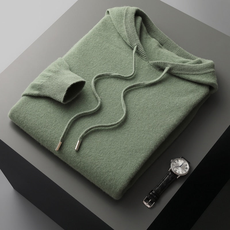 Chloe Unisex Wool Pullover Hoodie 9