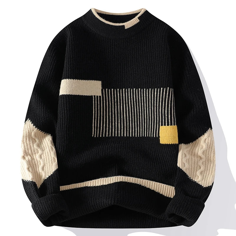 Christopher Men's Cable Knit Pullover Sweater 4
