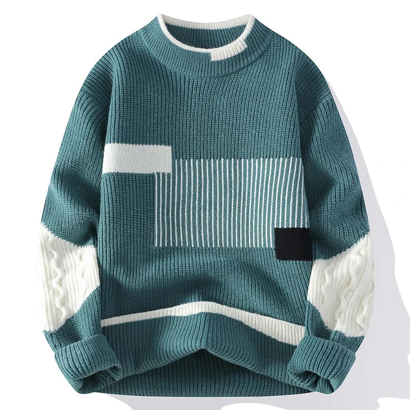 Christopher Men's Cable Knit Pullover Sweater 5