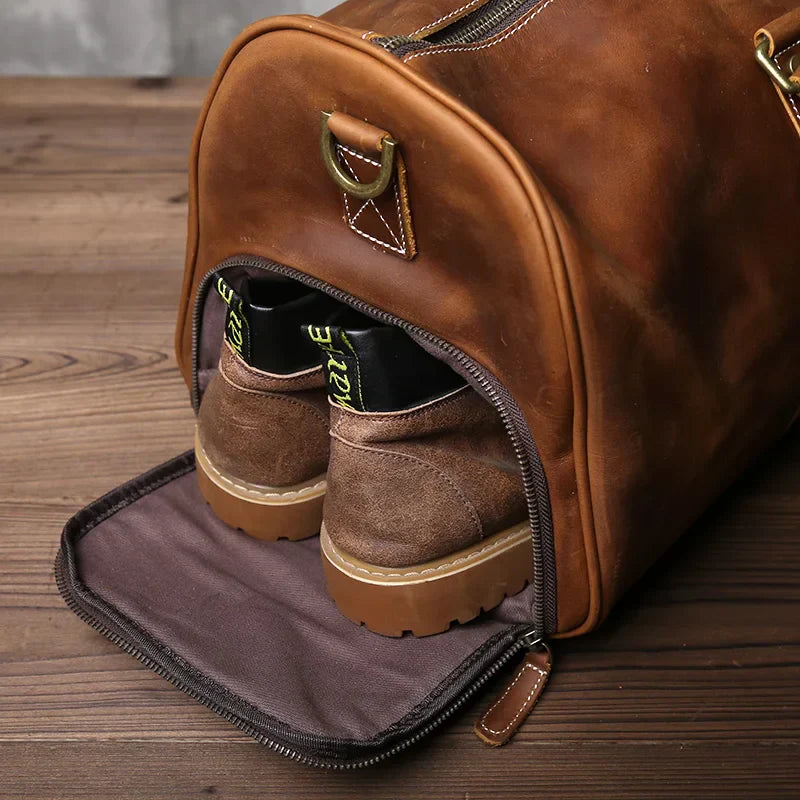 Christopher Men's Leather Duffel Bag 3