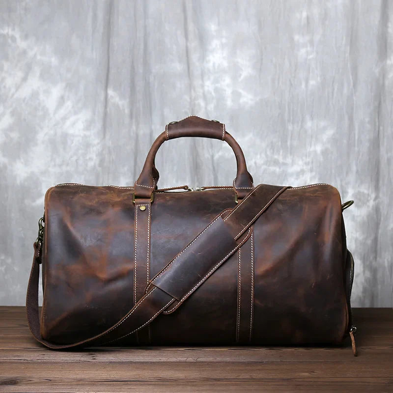 Christopher Men's Leather Duffel Bag 6