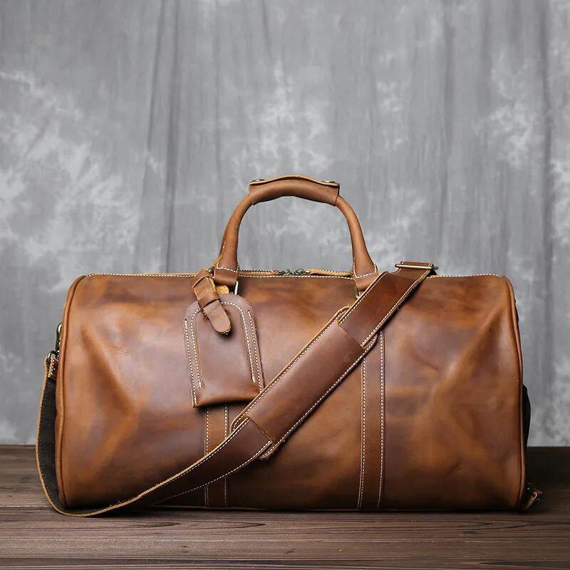 Christopher Men's Leather Duffel Bag 7