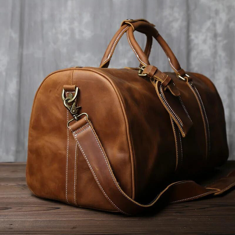 Christopher Men's Leather Duffel Bag 8