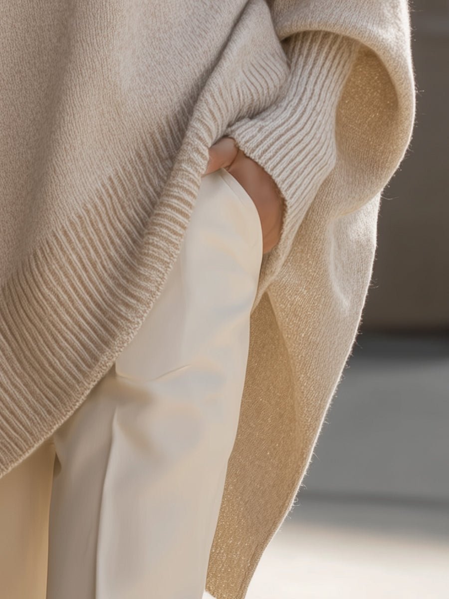 Women's Oversized Poncho Sweater