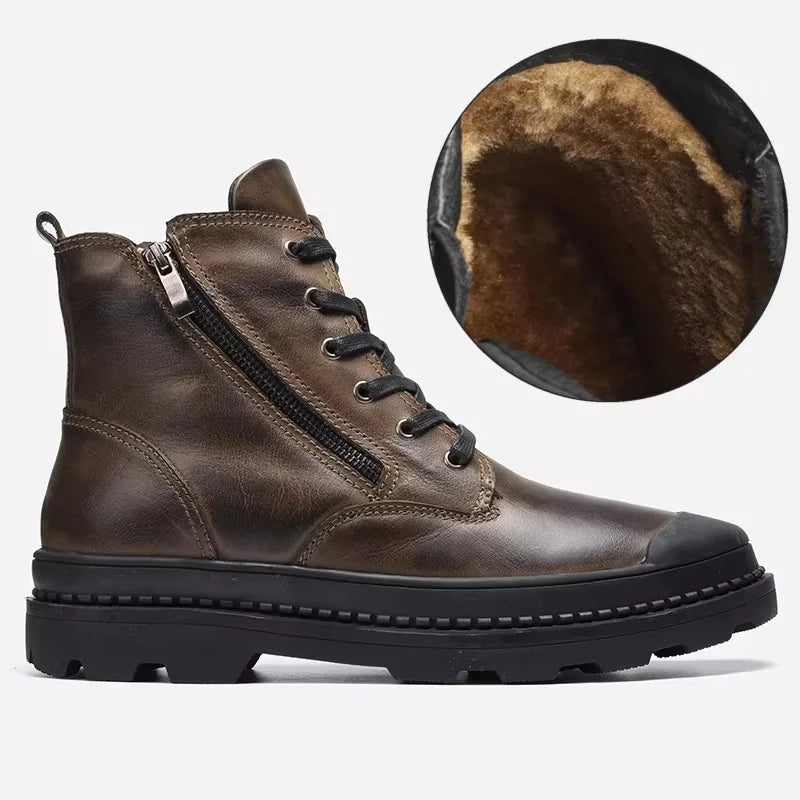 Colin Men's Leather Lace Up Ankle Boots 8